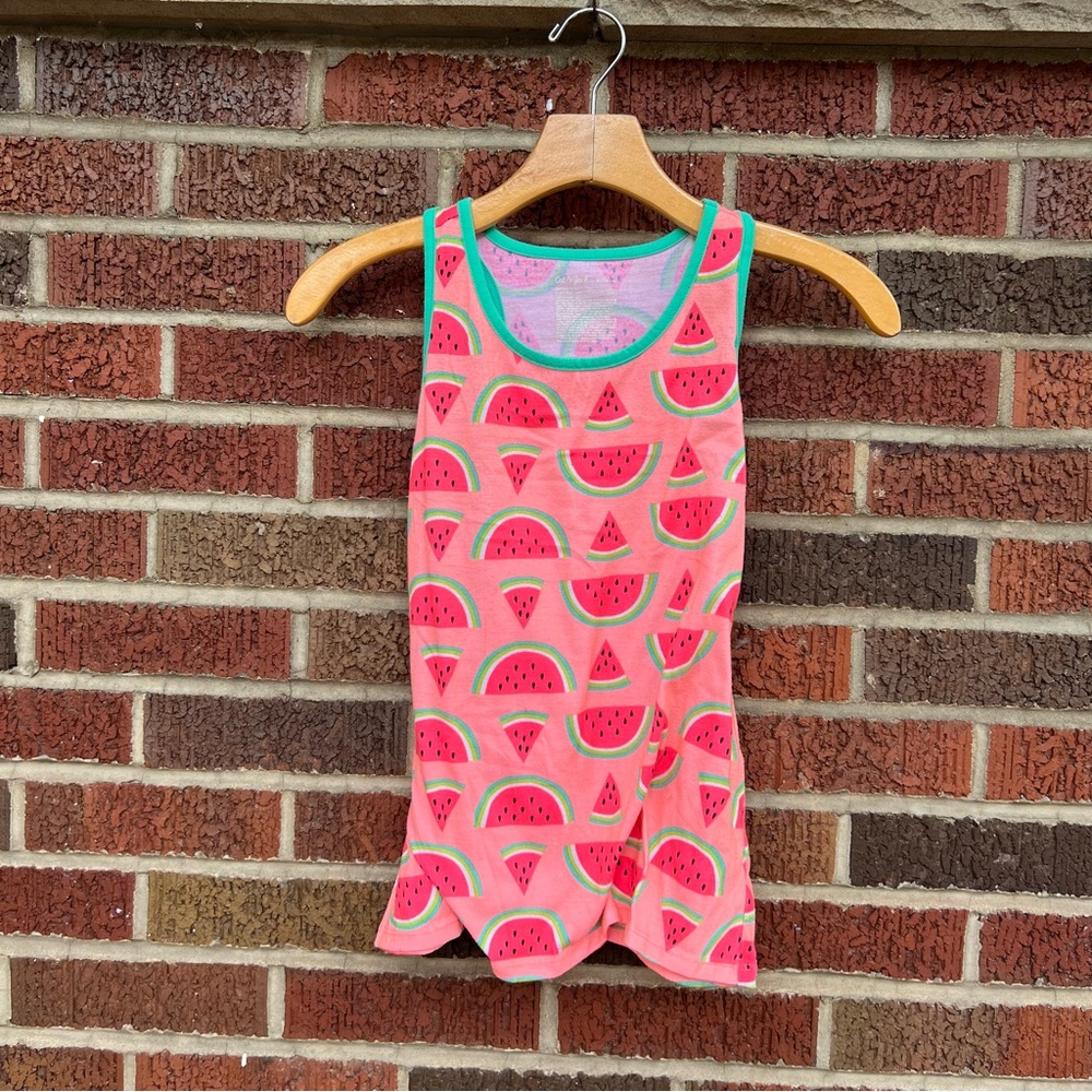 Cat & Jack Pink and Green Watermelon Graphic Tank Top